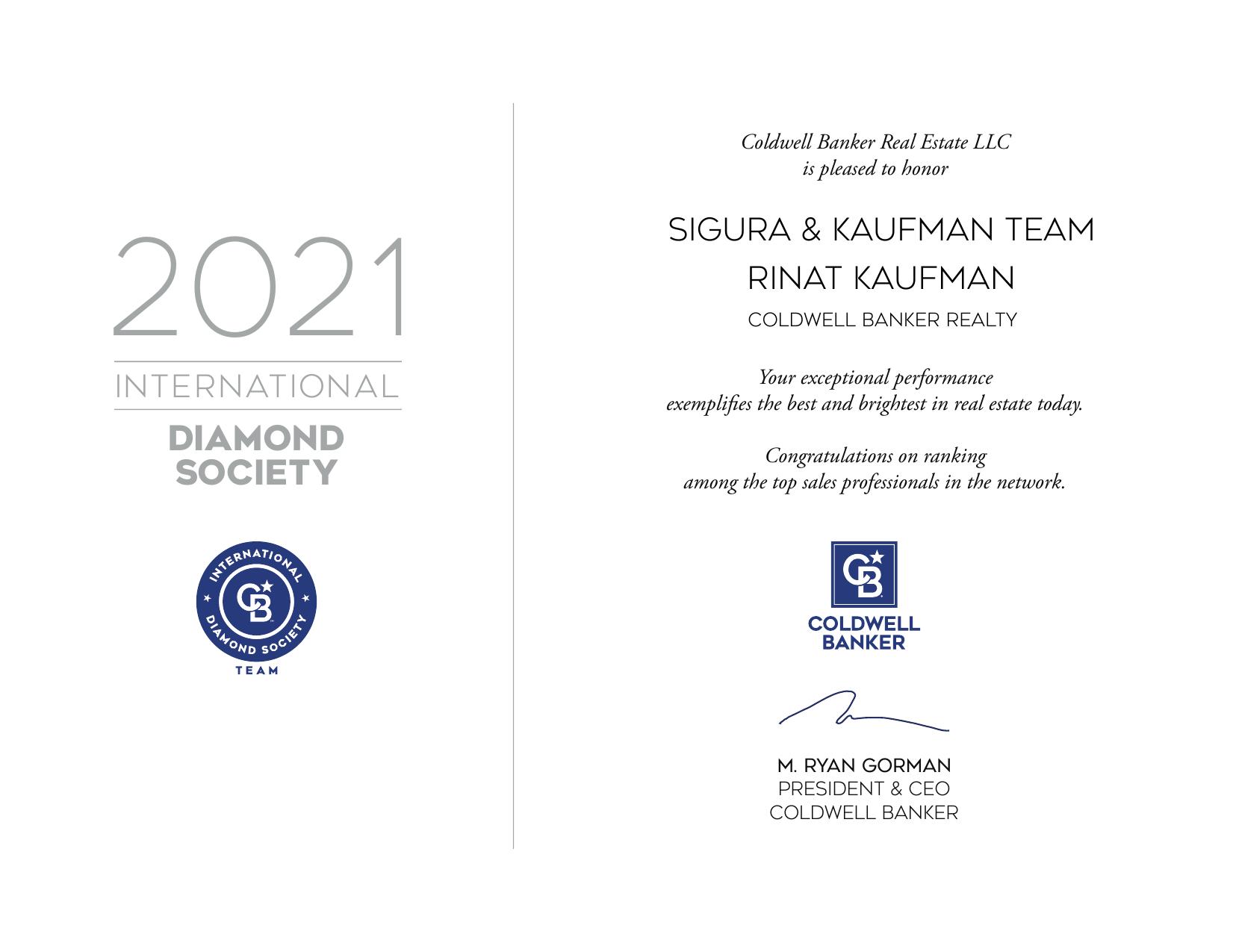 Diamond Society image - 2021